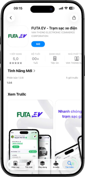 Tải App FUTA EV trên Google Play (Android) hoặc App Store (IOS)